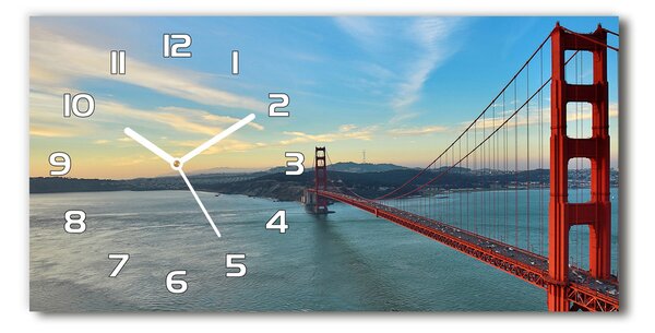 Négyszögletes üvegóra vízszintesen Bridge san francisco