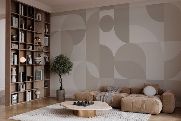 Fotótapéta Szürke és fehér geometriai minta, Modern fotótapéta, Modern fotótapéta, w03058 - Muralas.hu