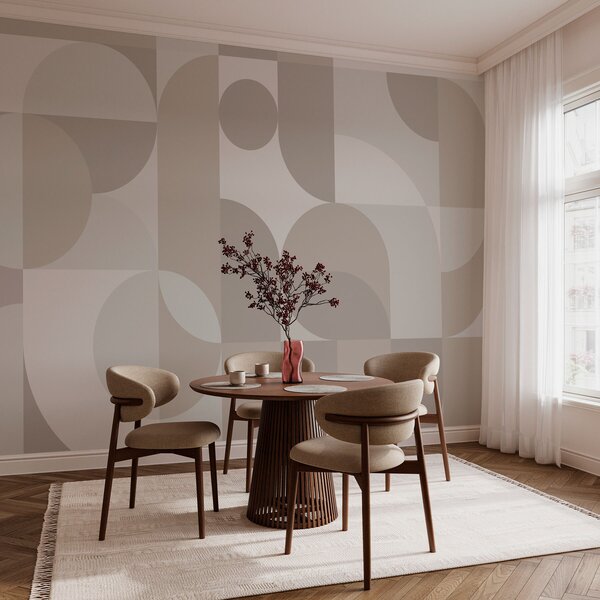 Fotótapéta Szürke és fehér geometriai minta, Modern fotótapéta, Modern fotótapéta, w03058 - Muralas.hu