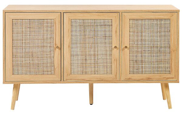 Szekrény PEROTE Rattan Világosbarna
