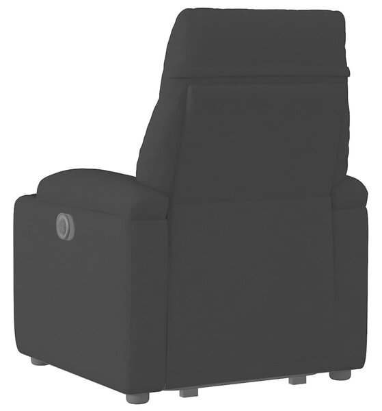 VidaXL elektromos felállást segítő fekete szövet dönthető fotel
