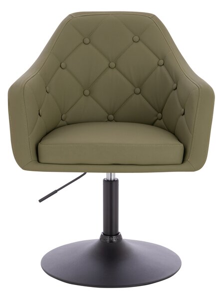 HR831N Khaki Műbőr Premium Soft szék fekete lábbal