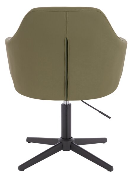 HR831CROSS Khaki Műbőr Premium Soft szék fekete lábbal