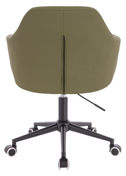 HR831K Khaki Műbőr Premium Soft szék fekete lábbal