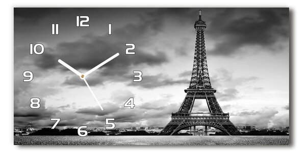 Négyszögletes üvegóra vízszintesen Párizsi eiffel-torony