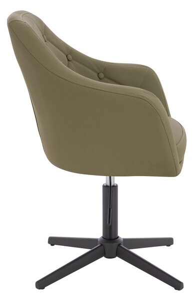 HR831CROSS Khaki Műbőr Premium Soft szék fekete lábbal
