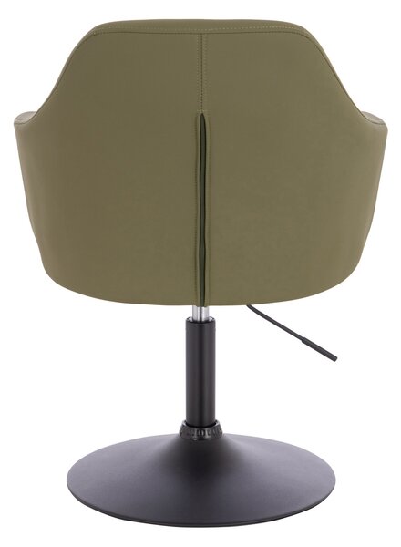 HR831N Khaki Műbőr Premium Soft szék fekete lábbal