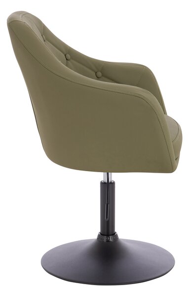 HR831N Khaki Műbőr Premium Soft szék fekete lábbal