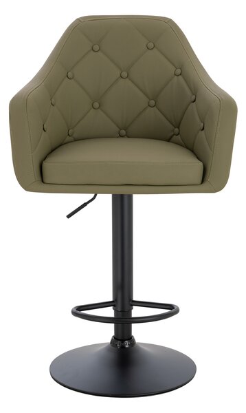 HR831W Khaki Műbőr Premium Soft szék fekete lábbal