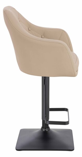 HR831KW Krémszínű Műbőr Premium Soft szék fekete lábbal