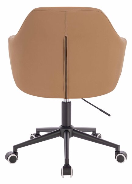 HR831K Karamell Műbőr Premium Soft szék fekete lábbal