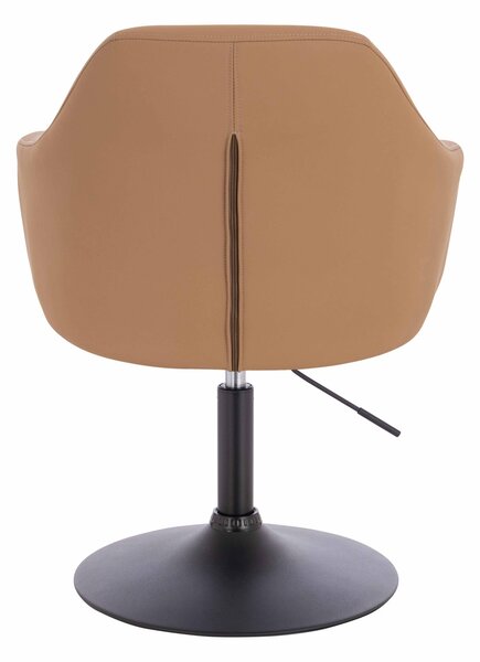HR831N Karamell Műbőr Premium Soft szék fekete lábbal