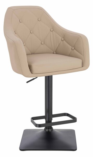 HR831KW Krémszínű Műbőr Premium Soft szék fekete lábbal
