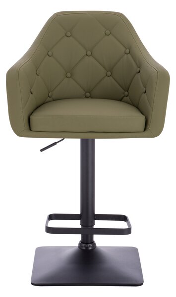 HR831KW Khaki Műbőr Premium Soft szék fekete lábbal