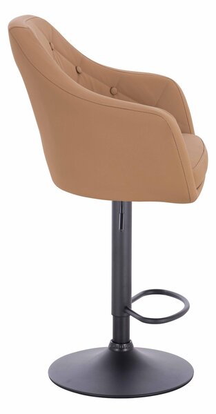 HR831W Karamell Műbőr Premium Soft szék fekete lábbal