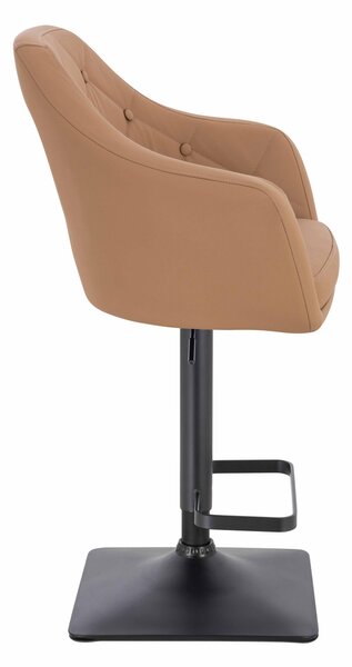 HR831KW Karamell Műbőr Premium Soft szék fekete lábbal