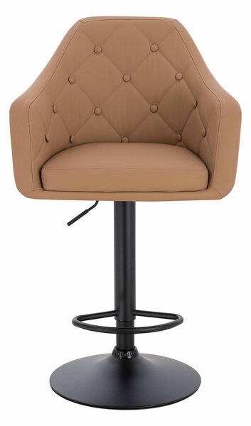 HR831W Karamell Műbőr Premium Soft szék fekete lábbal