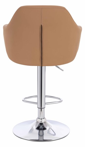HR831W Karamell Műbőr Premium Soft szék Krómozott lábbal