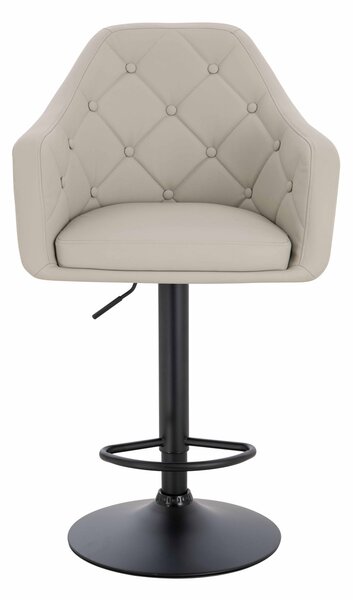 HR831W Ecru Műbőr Premium Soft szék fekete lábbal