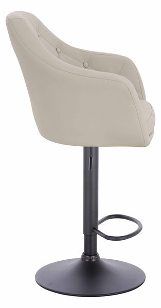 HR831W Ecru Műbőr Premium Soft szék fekete lábbal