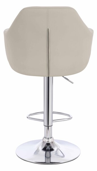 HR831W Ecru Műbőr Premium Soft szék Krómozott lábbal