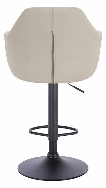 HR831W Ecru Műbőr Premium Soft szék fekete lábbal