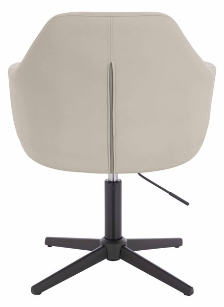 HR831CROSS Ecru Műbőr Premium Soft szék fekete lábbal