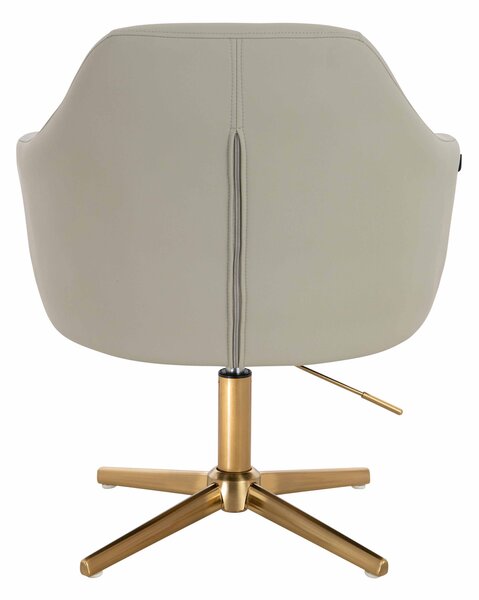 HR831CROSS Len Szín Műbőr Premium Soft szék Arany lábbal