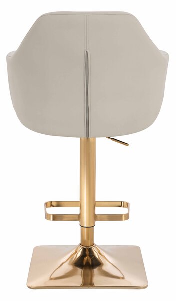 HR831KW Ecru Műbőr Premium Soft szék Arany lábbal