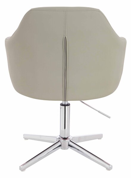 HR831CROSS Len Szín Műbőr Premium Soft szék Krómozott lábbal