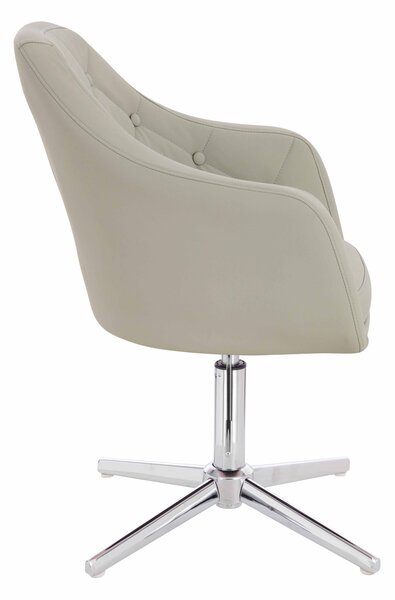 HR831CROSS Len Szín Műbőr Premium Soft szék Krómozott lábbal
