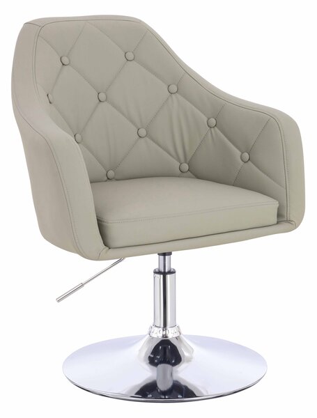 HR831N Len Szín Műbőr Premium Soft szék Krómozott lábbal