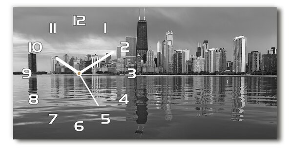 Négyszögletes üvegóra vízszintesen Chicago