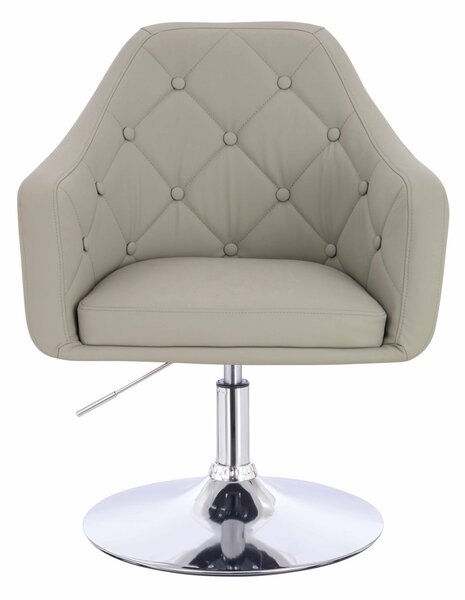 HR831N Len Szín Műbőr Premium Soft szék Krómozott lábbal