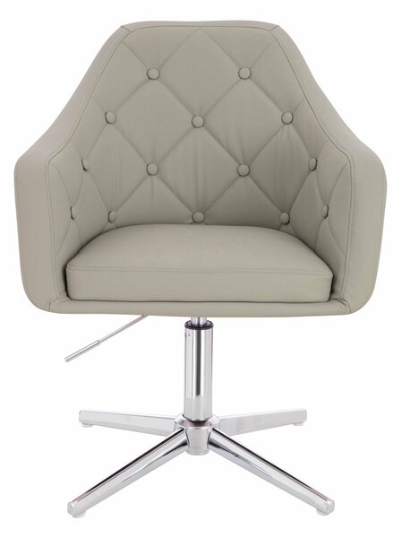 HR831CROSS Len Szín Műbőr Premium Soft szék Krómozott lábbal