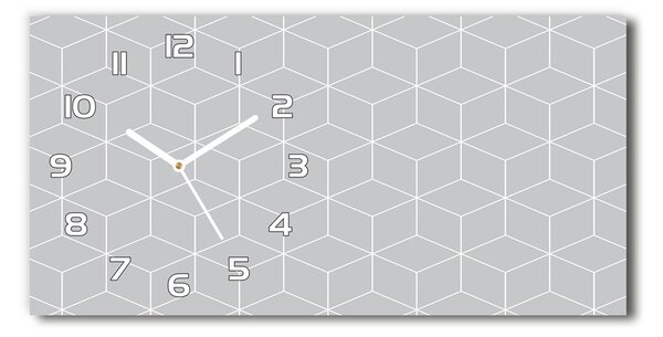 Négyszögletes üvegóra vízszintesen Geometriai háttér