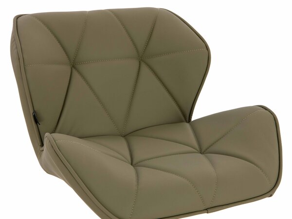 HR111N Khaki Műbőr Premium Soft szék arany lábbal