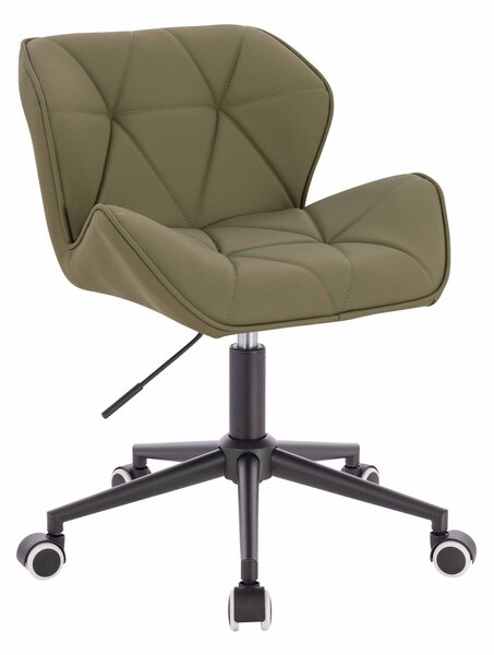 HR111K Khaki Műbőr Premium Soft szék fekete lábbal