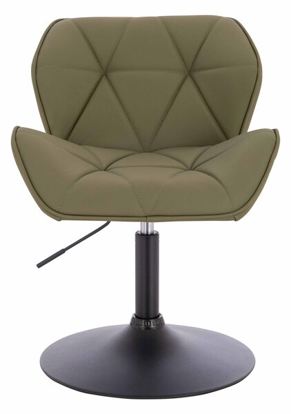 HR111N Khaki Műbőr Premium Soft szék fekete lábbal