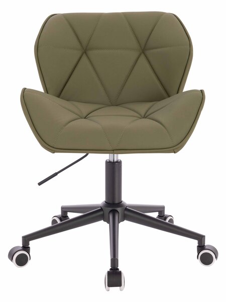 HR111K Khaki Műbőr Premium Soft szék fekete lábbal