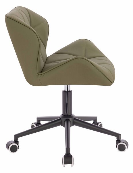 HR111K Khaki Műbőr Premium Soft szék fekete lábbal