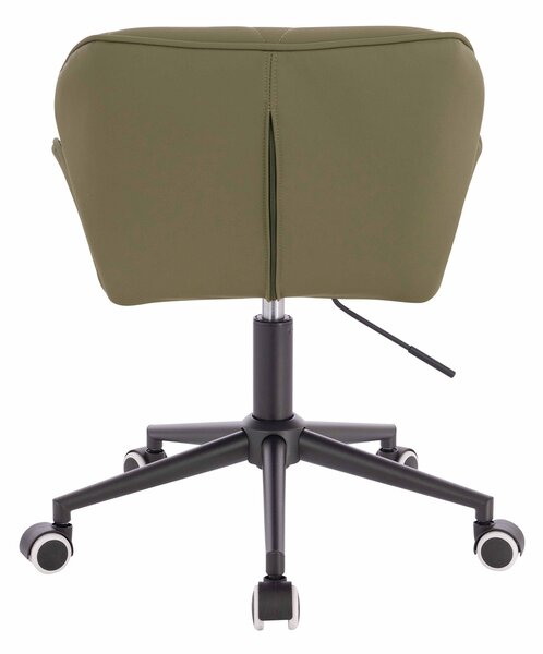 HR111K Khaki Műbőr Premium Soft szék fekete lábbal