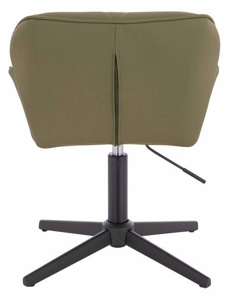 HR111CROSS Khaki Műbőr Premium Soft szék fekete lábbal