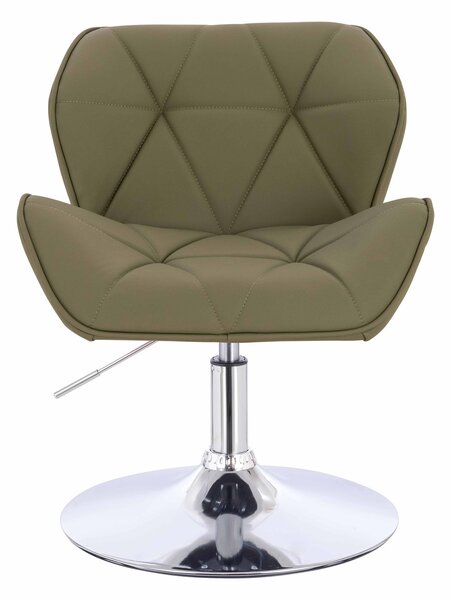 HR111N Khaki Műbőr Premium Soft szék krómozott lábbal