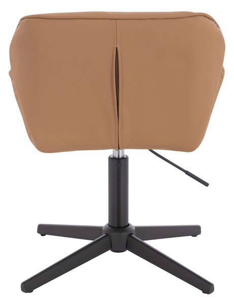 HR111CROSS Karamell Műbőr Premium Soft szék fekete lábbal