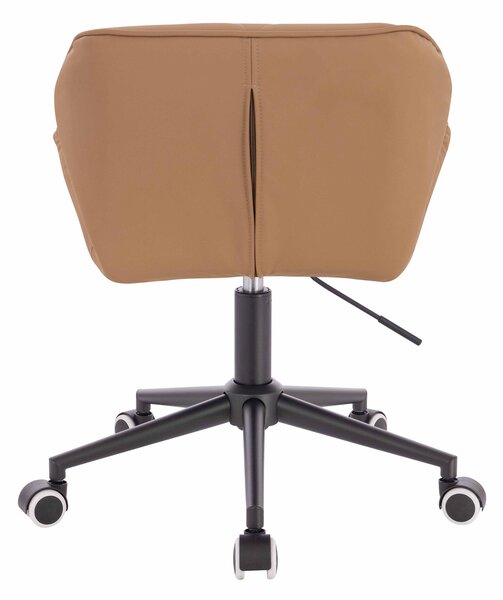 HR111K Karamell Műbőr Premium Soft szék fekete lábbal