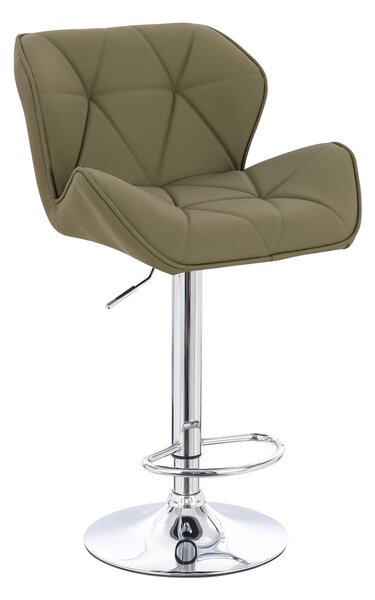 HR111W Khaki Műbőr Premium Soft szék krómozott lábbal