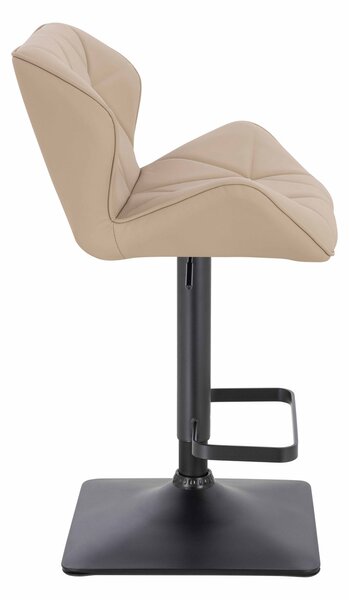 HR111KW Krémszínű Műbőr Premium Soft szék fekete lábbal