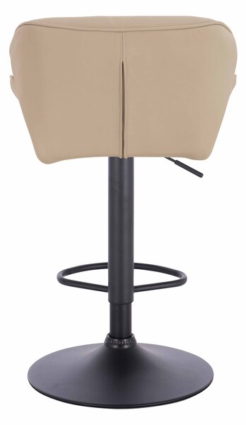 HR111W Krémszínű Műbőr Premium Soft szék fekete lábbal
