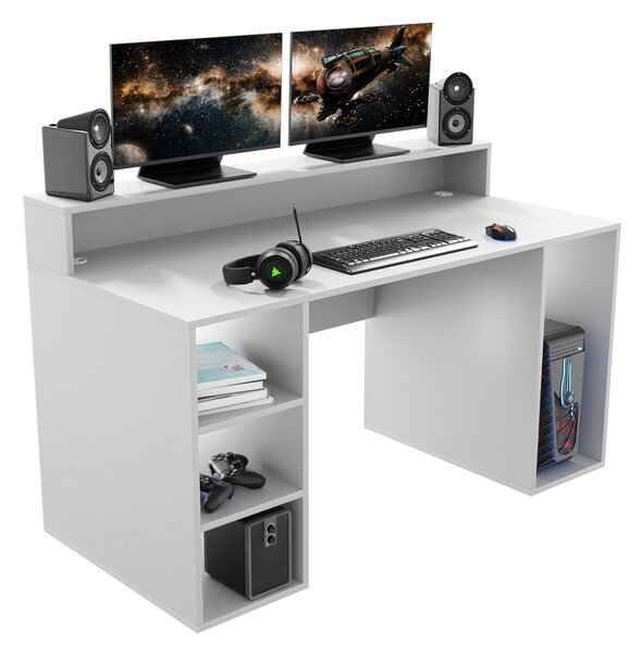 Gamer PC asztal Endechor (fehér)